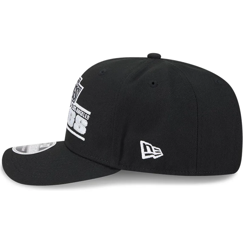 petten-gebogen-zwart-snapback-9seventy-stretch-snap-stated-van-los-angeles-kings-nhl-van-new-era