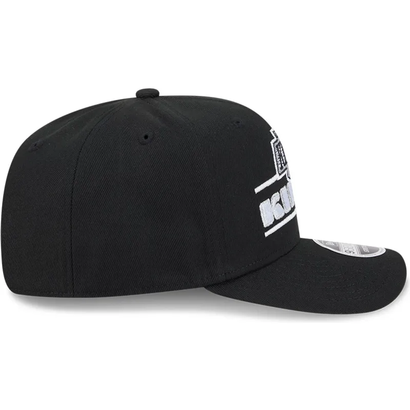 petten-gebogen-zwart-snapback-9seventy-stretch-snap-stated-van-los-angeles-kings-nhl-van-new-era