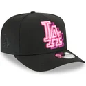 petten-gebogen-zwart-snapback-9fifty-a-frame-neon-van-los-angeles-dodgers-mlb-van-new-era