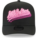 petten-gebogen-zwart-snapback-9fifty-a-frame-neon-van-oakland-athletics-mlb-van-new-era