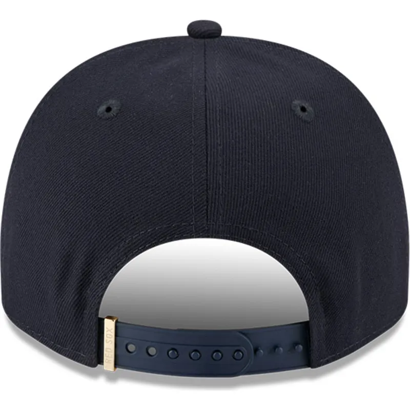 petten-gebogen-marineblauw-snapback-9fifty-a-frame-emblem-van-boston-red-sox-mlb-van-new-era