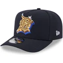 petten-gebogen-marineblauw-snapback-9fifty-a-frame-emblem-van-detroit-tigers-mlb-van-new-era