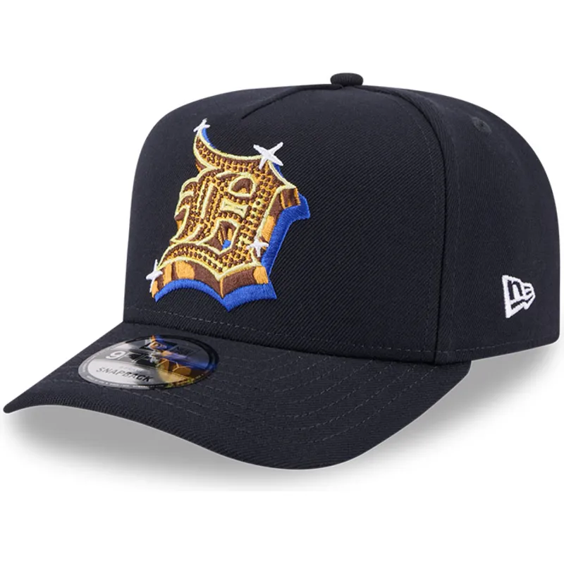 petten-gebogen-marineblauw-snapback-9fifty-a-frame-emblem-van-detroit-tigers-mlb-van-new-era