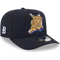 petten-gebogen-marineblauw-snapback-9fifty-a-frame-emblem-van-detroit-tigers-mlb-van-new-era