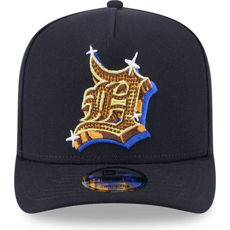 petten-gebogen-marineblauw-snapback-9fifty-a-frame-emblem-van-detroit-tigers-mlb-van-new-era