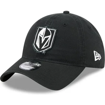 Petten gebogen zwart verstelbaar 9TWENTY Stamp van Vegas Golden Knights NHL van New Era