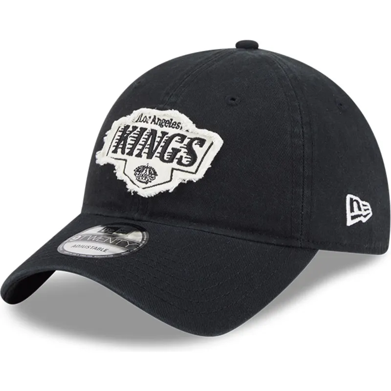 petten-gebogen-zwart-verstelbaar-9twenty-stamp-van-los-angeles-kings-nhl-van-new-era