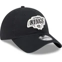 petten-gebogen-zwart-verstelbaar-9twenty-stamp-van-los-angeles-kings-nhl-van-new-era