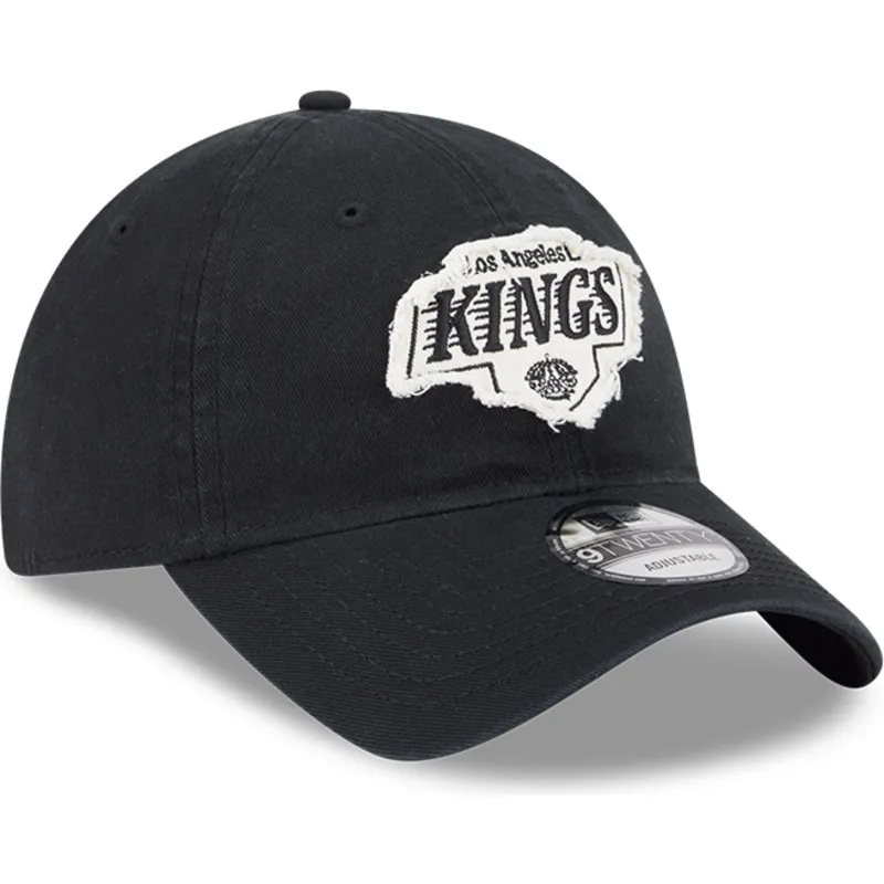 petten-gebogen-zwart-verstelbaar-9twenty-stamp-van-los-angeles-kings-nhl-van-new-era