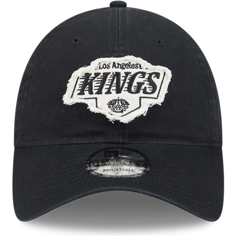 petten-gebogen-zwart-verstelbaar-9twenty-stamp-van-los-angeles-kings-nhl-van-new-era