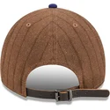 petten-gebogen-bruin-verstelbaar-9twenty-a-frame-wool-pinstripe-van-los-angeles-dodgers-mlb-van-new-era