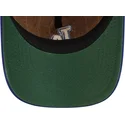 petten-gebogen-bruin-verstelbaar-9twenty-a-frame-wool-pinstripe-van-los-angeles-dodgers-mlb-van-new-era