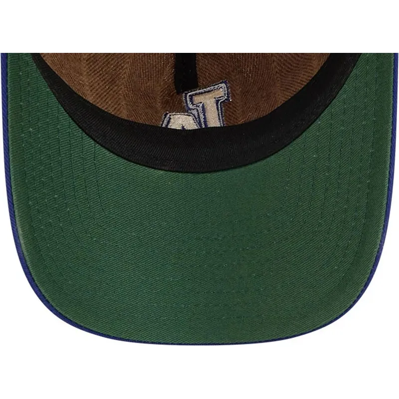 petten-gebogen-bruin-verstelbaar-9twenty-a-frame-wool-pinstripe-van-los-angeles-dodgers-mlb-van-new-era