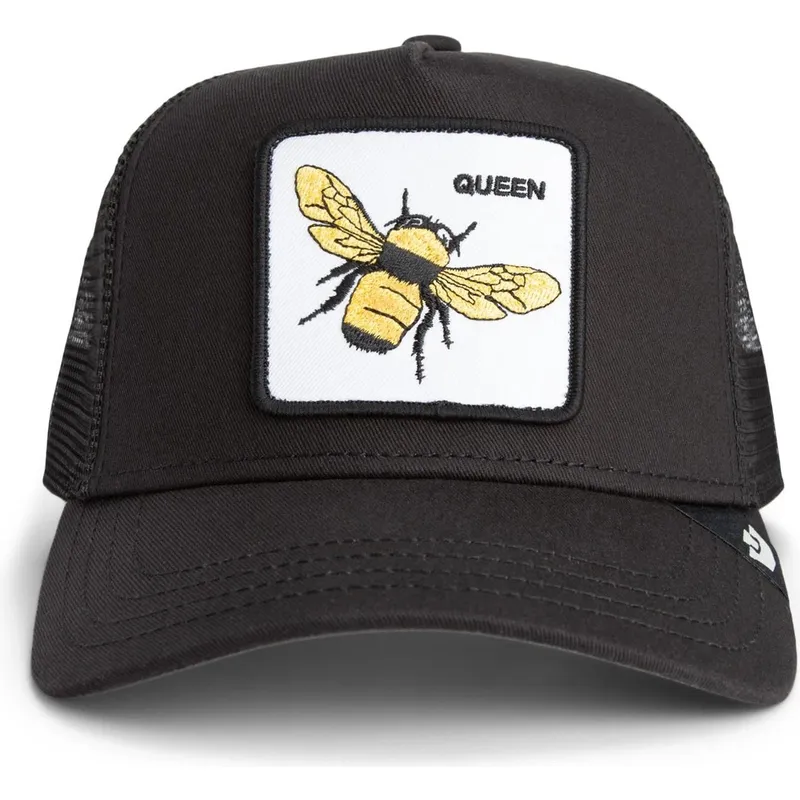 petten-gebogen-zwart-snapback-queen-bee-the-farm-van-goorin-bros