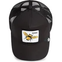petten-gebogen-zwart-snapback-queen-bee-the-farm-van-goorin-bros