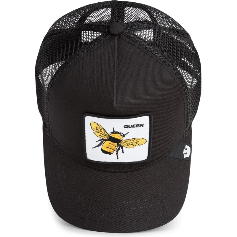 petten-gebogen-zwart-snapback-queen-bee-the-farm-van-goorin-bros