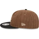 petten-plat-bruin-verstelbaar-9fifty-retro-crown-wool-pinstripe-van-chicago-white-sox-mlb-van-new-era