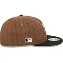 petten-plat-bruin-verstelbaar-9fifty-retro-crown-wool-pinstripe-van-chicago-white-sox-mlb-van-new-era