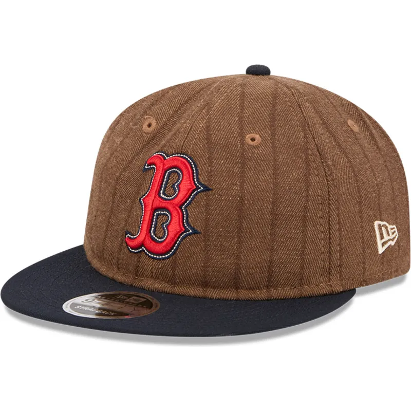 petten-plat-bruin-verstelbaar-9fifty-retro-crown-wool-pinstripe-van-boston-red-sox-mlb-van-new-era petten-plat-bruin-verstelbaar-9fifty-retro-crown-wool-pinstripe-van-boston-red-sox-mlb-van-new-era