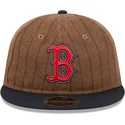 petten-plat-bruin-verstelbaar-9fifty-retro-crown-wool-pinstripe-van-boston-red-sox-mlb-van-new-era