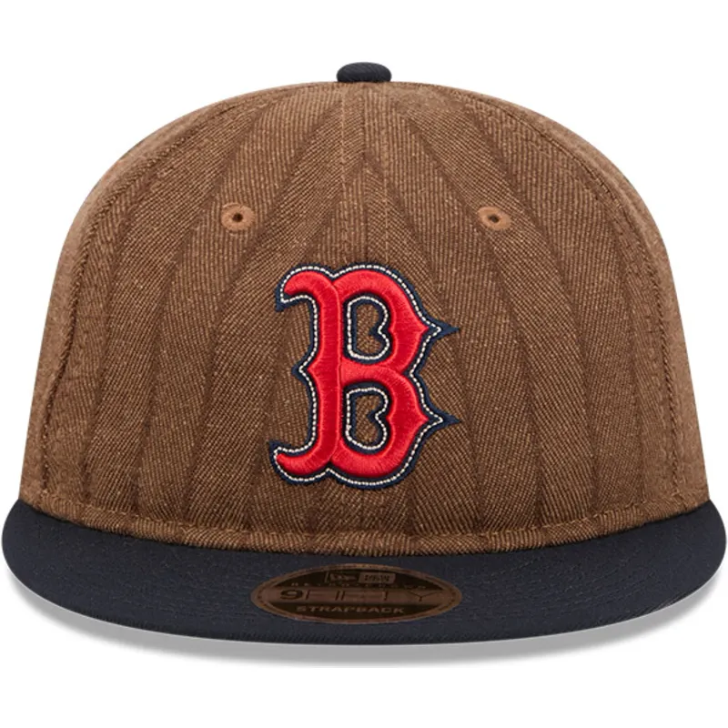 petten-plat-bruin-verstelbaar-9fifty-retro-crown-wool-pinstripe-van-boston-red-sox-mlb-van-new-era petten-plat-bruin-verstelbaar-9fifty-retro-crown-wool-pinstripe-van-boston-red-sox-mlb-van-new-era