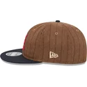 petten-plat-bruin-verstelbaar-9fifty-retro-crown-wool-pinstripe-van-atlanta-braves-mlb-van-new-era
