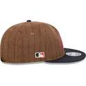 petten-plat-bruin-verstelbaar-9fifty-retro-crown-wool-pinstripe-van-atlanta-braves-mlb-van-new-era
