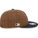 petten-plat-bruin-verstelbaar-9fifty-retro-crown-wool-pinstripe-van-detroit-tigers-mlb-van-new-era