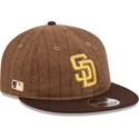 petten-plat-bruin-verstelbaar-9fifty-retro-crown-wool-pinstripe-van-san-diego-padres-mlb-van-new-era