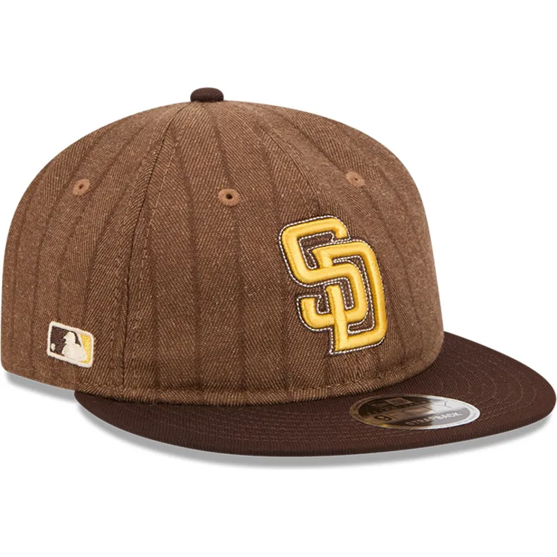 petten-plat-bruin-verstelbaar-9fifty-retro-crown-wool-pinstripe-van-san-diego-padres-mlb-van-new-era