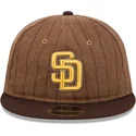 petten-plat-bruin-verstelbaar-9fifty-retro-crown-wool-pinstripe-van-san-diego-padres-mlb-van-new-era