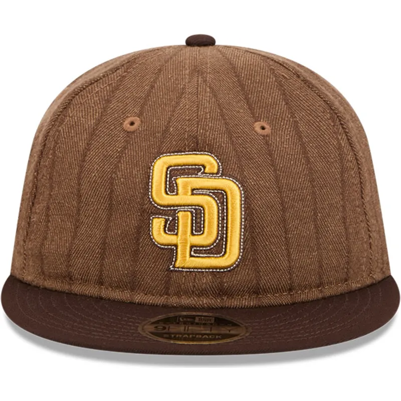 petten-plat-bruin-verstelbaar-9fifty-retro-crown-wool-pinstripe-van-san-diego-padres-mlb-van-new-era