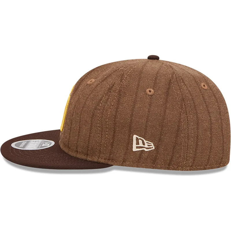 petten-plat-bruin-verstelbaar-9fifty-retro-crown-wool-pinstripe-van-san-diego-padres-mlb-van-new-era