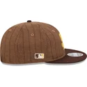 petten-plat-bruin-verstelbaar-9fifty-retro-crown-wool-pinstripe-van-san-diego-padres-mlb-van-new-era