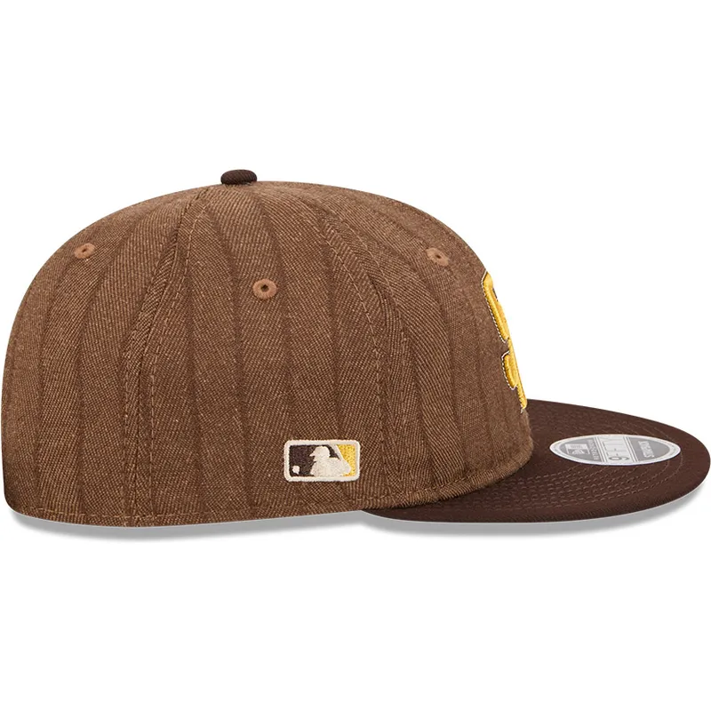 petten-plat-bruin-verstelbaar-9fifty-retro-crown-wool-pinstripe-van-san-diego-padres-mlb-van-new-era