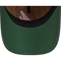 petten-gebogen-bruin-verstelbaar-9twenty-a-frame-wool-pinstripe-van-atlanta-braves-mlb-van-new-era