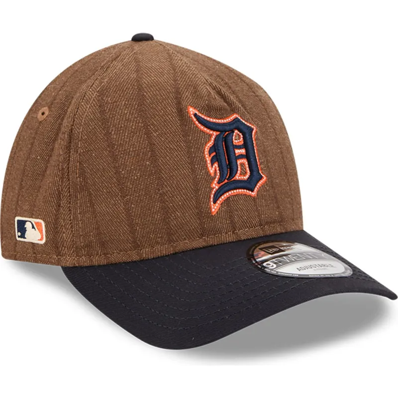 petten-gebogen-bruin-verstelbaar-9twenty-a-frame-wool-pinstripe-van-detroit-tigers-mlb-van-new-era petten-gebogen-bruin-verstelbaar-9twenty-a-frame-wool-pinstripe-van-detroit-tigers-mlb-van-new-era