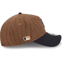 petten-gebogen-bruin-verstelbaar-9twenty-a-frame-wool-pinstripe-van-detroit-tigers-mlb-van-new-era
