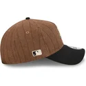 petten-gebogen-bruin-verstelbaar-9twenty-a-frame-wool-pinstripe-van-chicago-white-sox-mlb-van-new-era