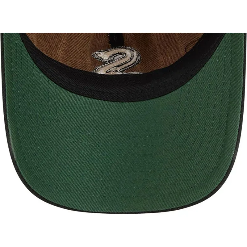 petten-gebogen-bruin-verstelbaar-9twenty-a-frame-wool-pinstripe-van-chicago-white-sox-mlb-van-new-era
