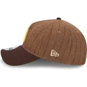 petten-gebogen-bruin-verstelbaar-9twenty-a-frame-wool-pinstripe-van-san-diego-padres-mlb-van-new-era