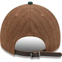 petten-gebogen-bruin-verstelbaar-9twenty-a-frame-wool-pinstripe-van-oakland-athletics-mlb-van-new-era