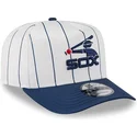 petten-gebogen-wit-snapback-9fifty-a-frame-satin-pinstripe-van-chicago-white-sox-mlb-van-new-era
