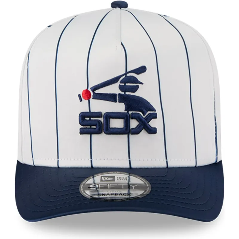petten-gebogen-wit-snapback-9fifty-a-frame-satin-pinstripe-van-chicago-white-sox-mlb-van-new-era petten-gebogen-wit-snapback-9fifty-a-frame-satin-pinstripe-van-chicago-white-sox-mlb-van-new-era