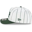 petten-gebogen-wit-snapback-9fifty-a-frame-satin-pinstripe-van-oakland-athletics-mlb-van-new-era