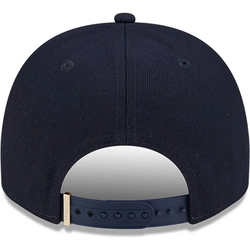 petten-gebogen-marineblauw-snapback-9fifty-a-frame-emblem-van-new-york-yankees-mlb-van-new-era