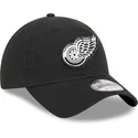 petten-gebogen-zwart-verstelbaar-9twenty-stamp-van-detroit-red-wings-nhl-van-new-era