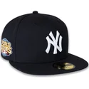 petten-plat-marineblauw-fitted-59fifty-world-series-2009-side-patch-van-new-york-yankees-mlb-van-new-era