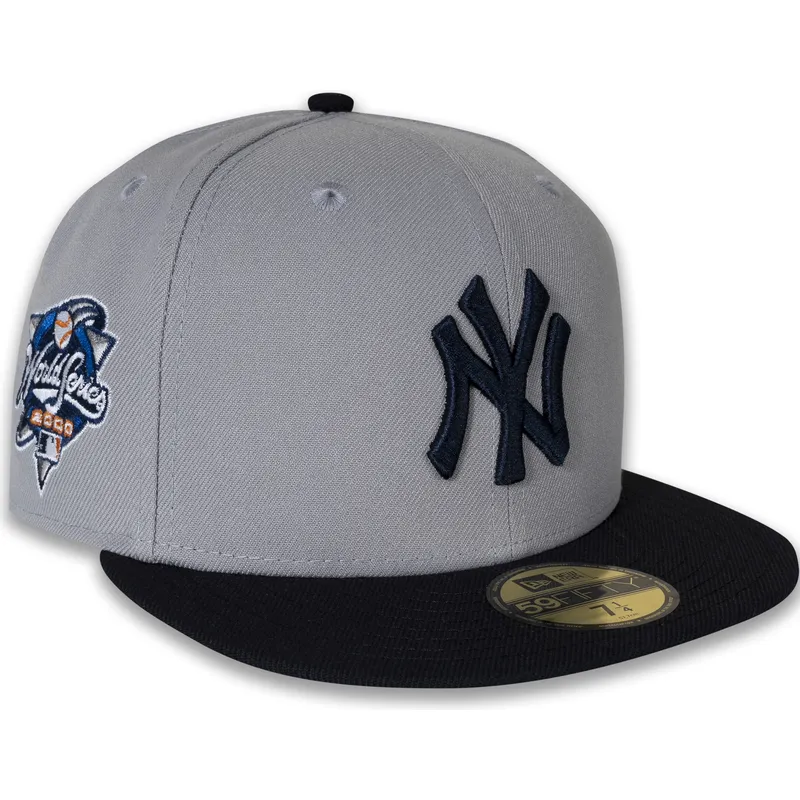 petten-plat-grijs-fitted-59fifty-world-series-2000-side-patch-van-new-york-yankees-mlb-van-new-era