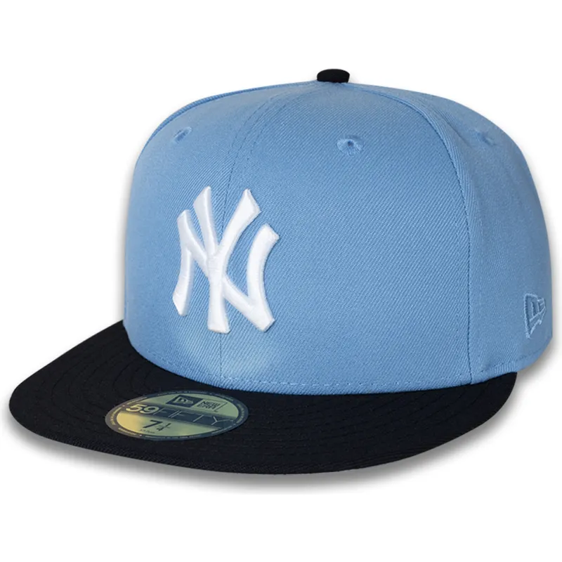 petten-plat-blauw-fitted-59fifty-world-series-2003-side-patch-van-new-york-yankees-mlb-van-new-era petten-plat-blauw-fitted-59fifty-world-series-2003-side-patch-van-new-york-yankees-mlb-van-new-era
